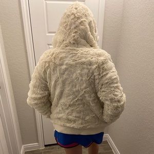 White Abercrombie jacket